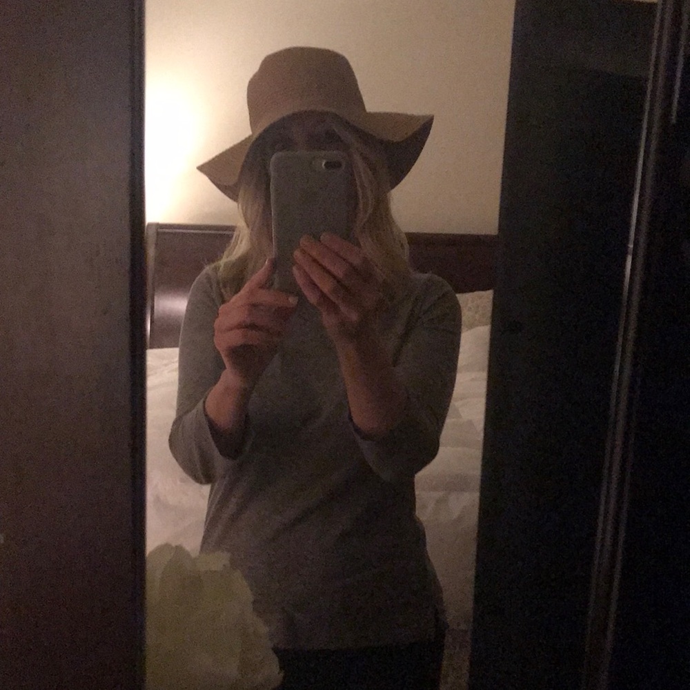 J crew straw hat. Size M/L